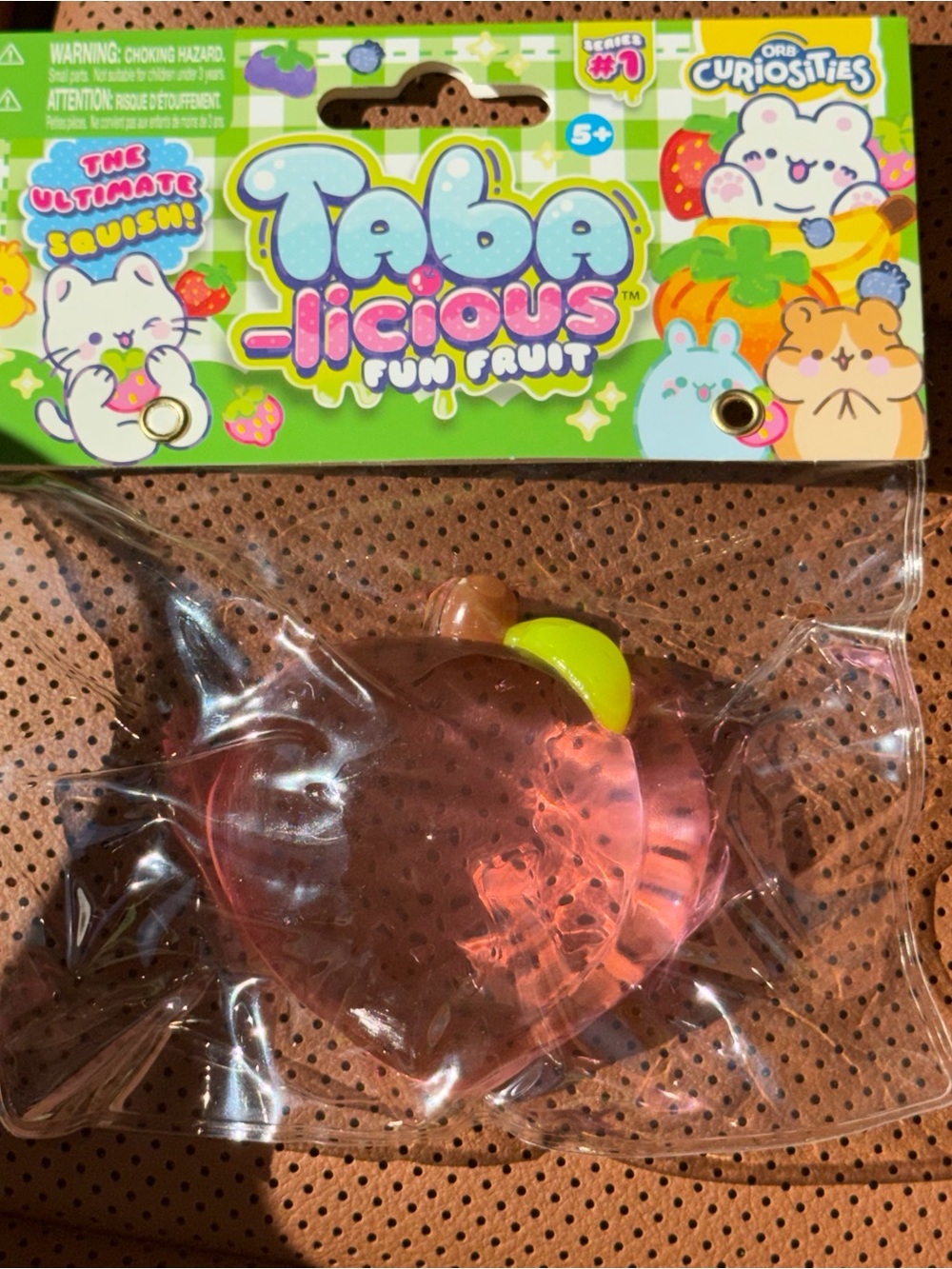 ORB Curiosities Taba-Licious Fun Fruit Peach Squishy Fidget Toy Series 1